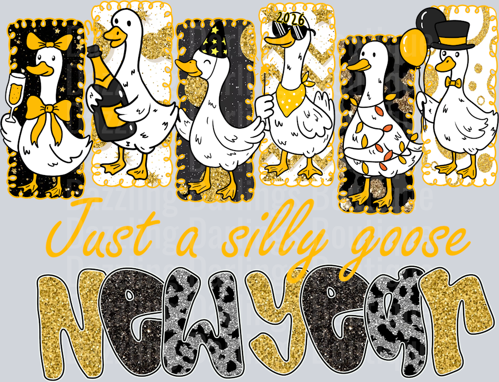 New Year Silly Goose