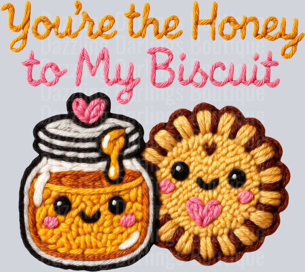 Latch Hook Funny Food Honey to my Biscuit