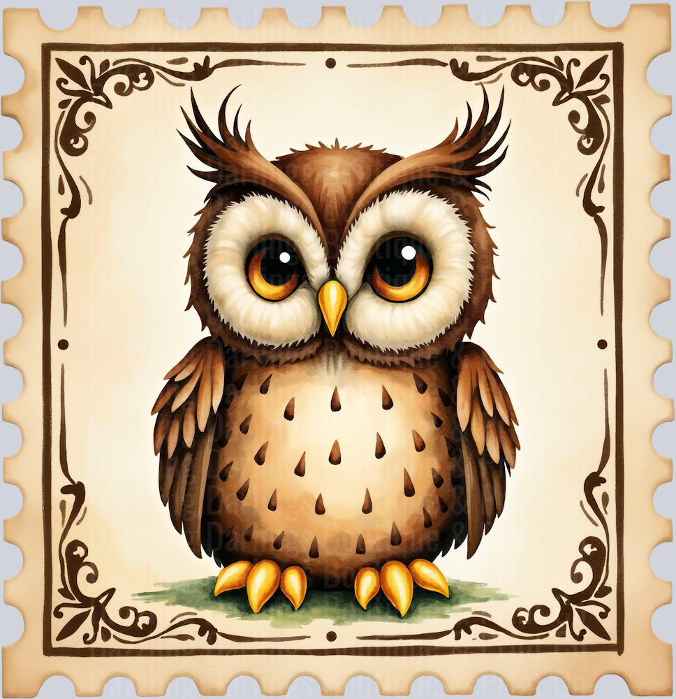 HALLOWEEN FALL OWL DTF TRANSFER