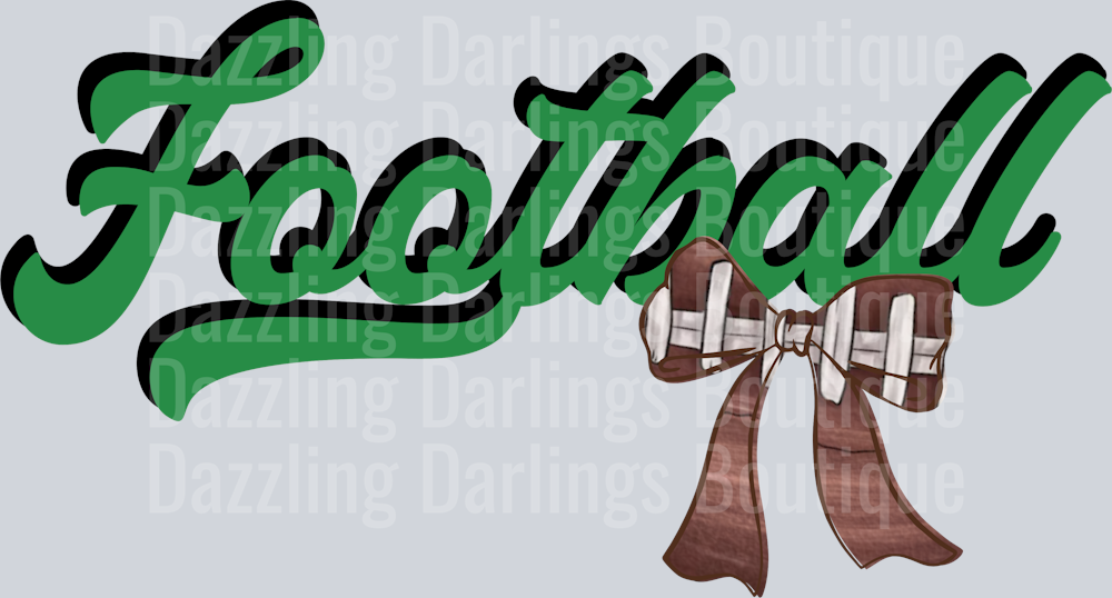 PICKENS DRAGONS DTF TRANSFER FOOTBALL COQUETTE BOW