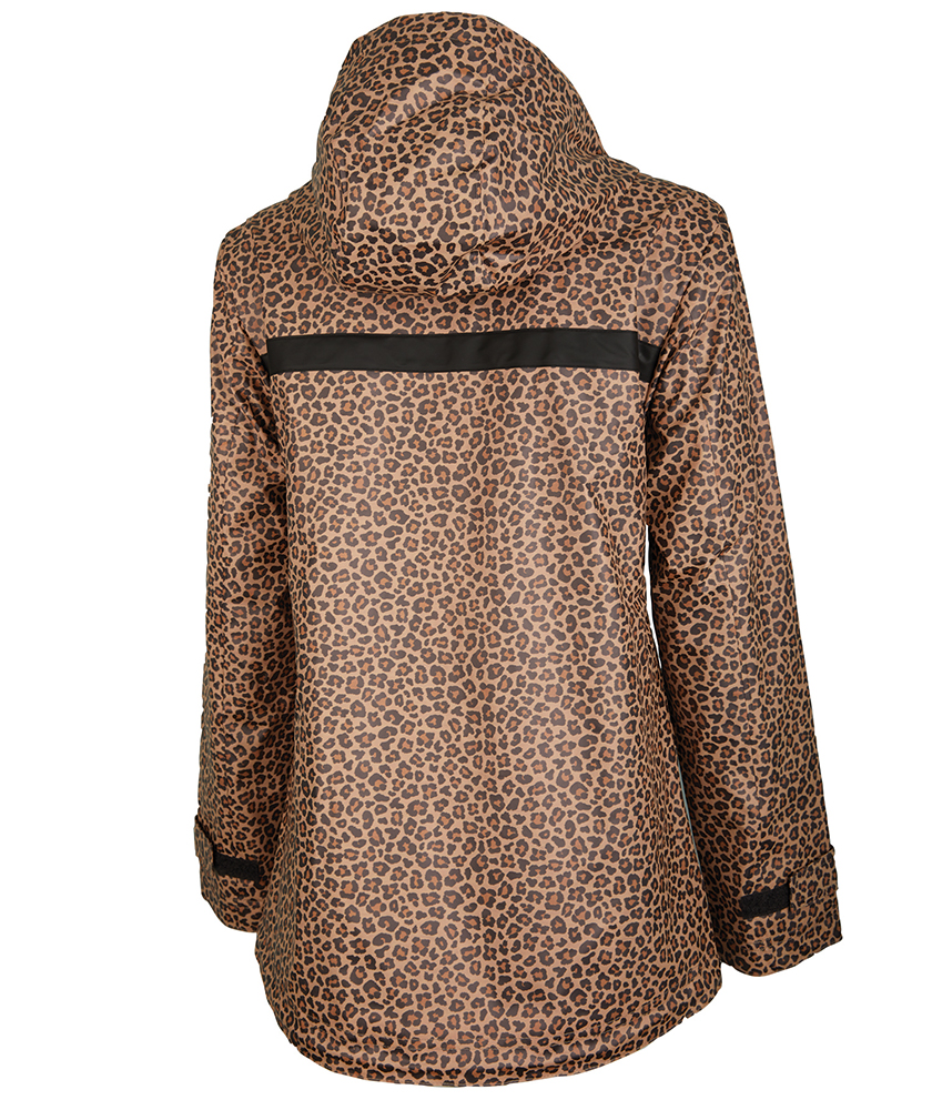 CHARLES RIVER APPAREL Women's Animal Print New Englander® Rain Jacket Free Monogramming with your initials (or choose to leave blank) Gift for Her