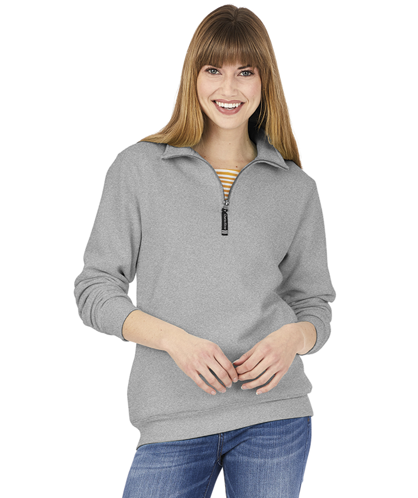 Charles River Apparel Crosswind Quarter Zip Sweatshirt Monogrammed or Blank