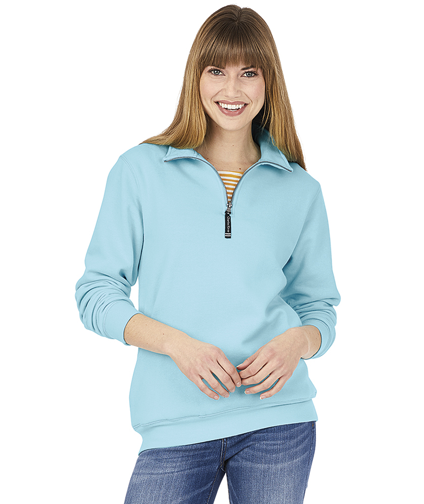 Charles River Apparel Crosswind Quarter Zip Sweatshirt Monogrammed or Blank