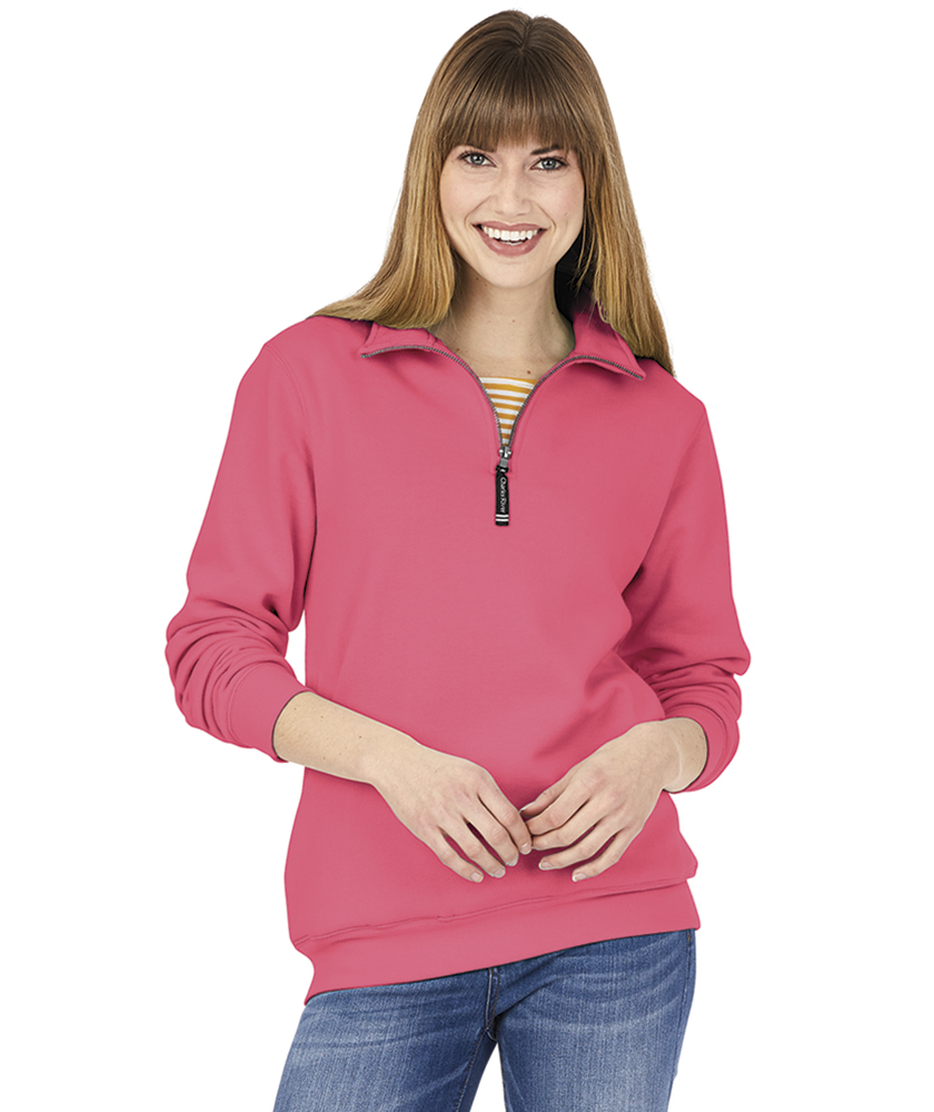 Charles River Apparel Crosswind Quarter Zip Sweatshirt Monogrammed or Blank