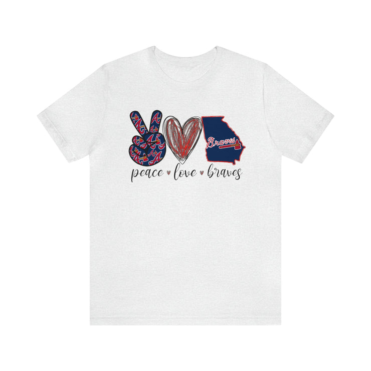 peace love braves t shirt